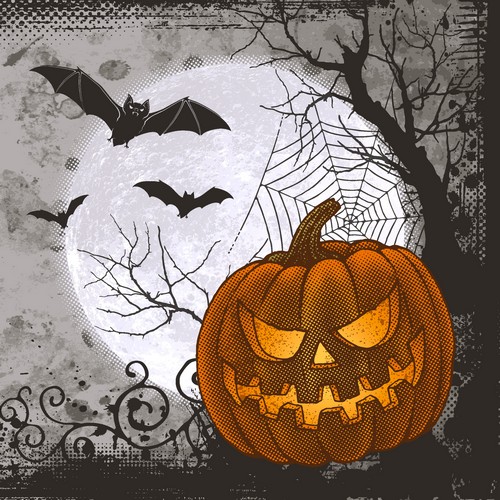 20 Servietten Halloween Time - Gruselzeit 33x33cm