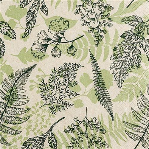 20 Servietten Eco Line Shapes of Nature - Umrisse von Blätter Eco 33x33cm