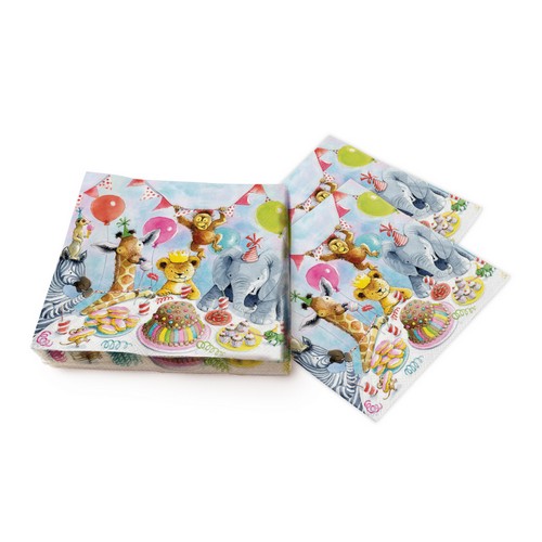 20 Servietten Party Animals - Feiern mit Partytiere 33x33cm