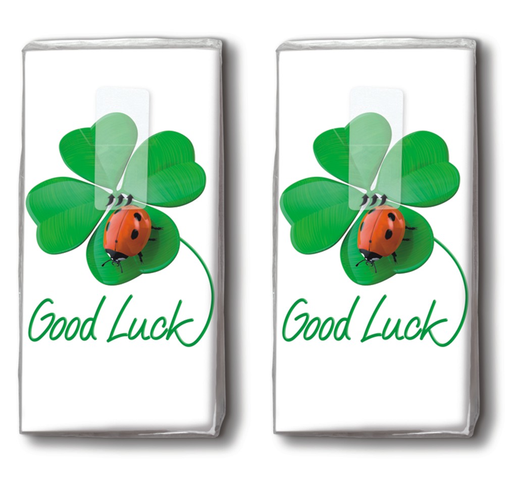 2x 10 Taschentücher Good Luck to you - Viel Glück für Dich