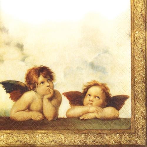 20 Servietten Raffael-Engel 33x33cm