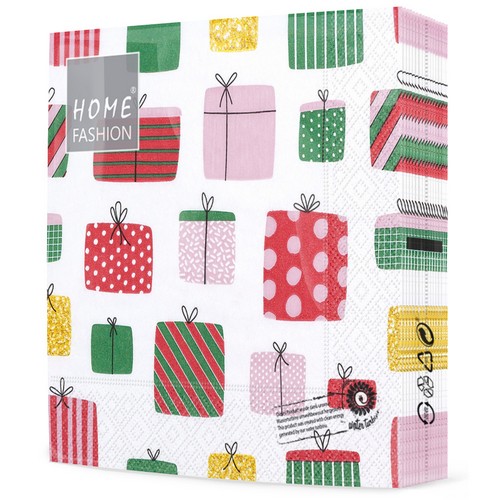 20 Servietten Gifts upon Gifts - Geschenke über Geschenke 33x33cm