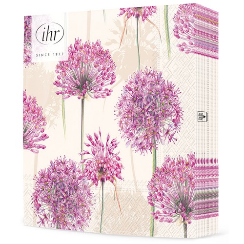 20 Servietten Allium cream -  33x33cm