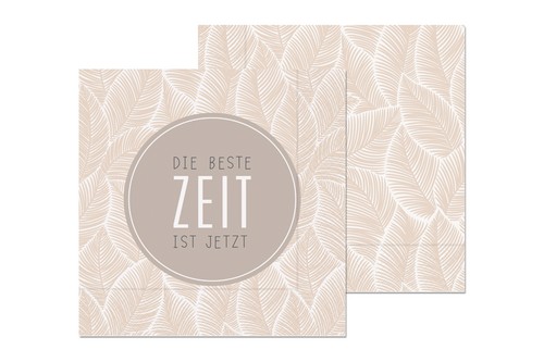 20 Servietten Feder - Beste Zeit 33x33cm
