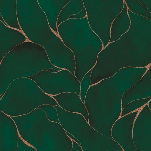 20 Servietten Green Marble with Gold Lines - Goldene Linien in grün 33x33cm