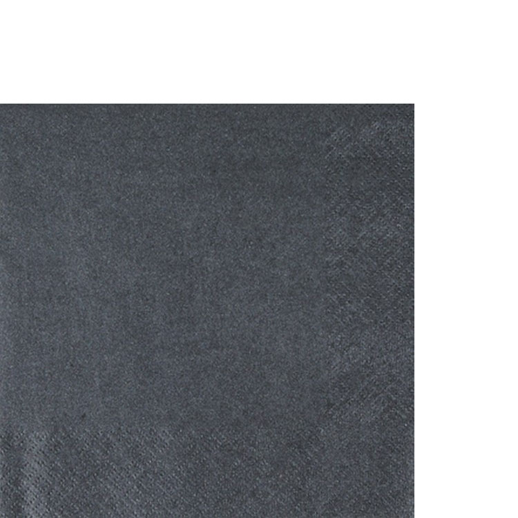 20 kleine Cocktailservietten Pearl Effect black - schwarz 25x25cm