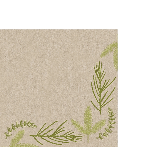 20 kleine Cocktailservietten aus Recycling-Papier Forest Finds - Gefunden im Wald 25x25cm