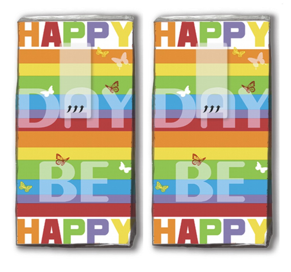 2x 10 Taschentücher Colourful Day - Farbenfroher Tag