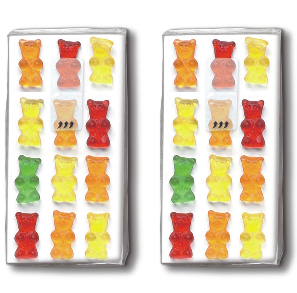 DP 10 Taschentücher Jelly babies - Gummibärchen