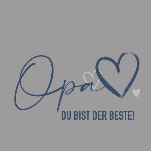 20 Servietten Der beste Opa - Opa, der Beste 33x33cm