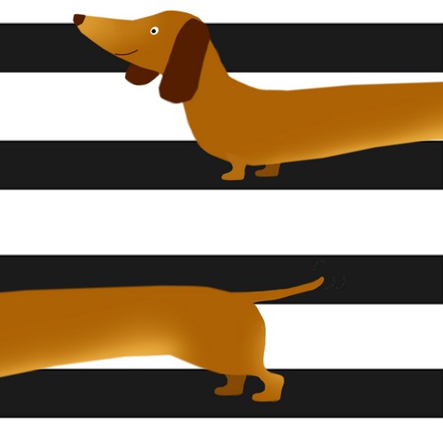 20 Servietten Sausage Dog -  33x33cm
