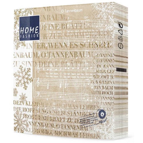 20 Servietten Lasst uns singen - Weihnachtslieder 33x33cm