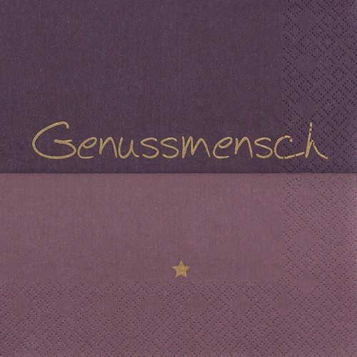 20 Servietten Genussmensch - Einfach genießen 33x33cm