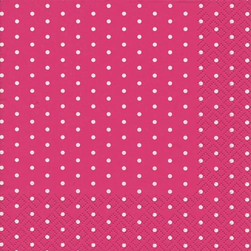 20 Servietten Mini Dots berry - Mini-Punkte berry 33x33cm