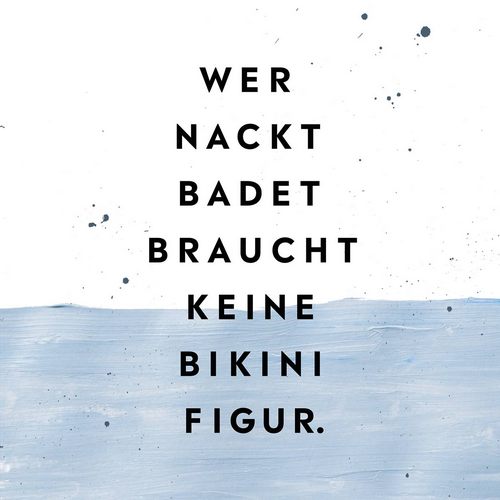 20 Servietten Bikinifigur - Nacktbaden 33x33cm