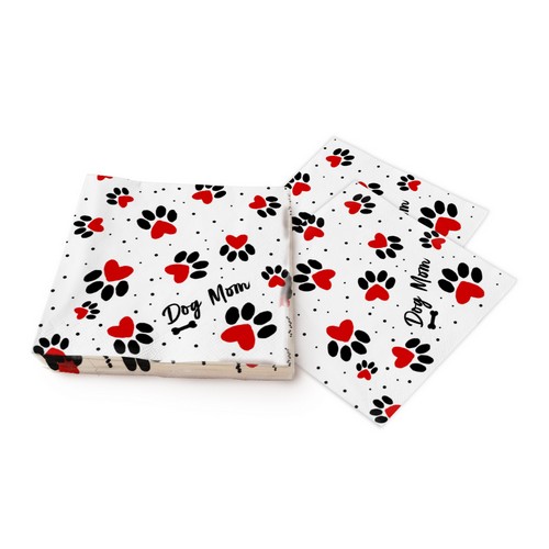20 Servietten Dog Mum - Hunde-Mama 33x33cm