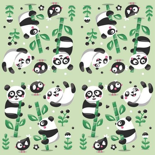 20 Servietten Playful Pandas - Verspielte Pandas 33x33cm