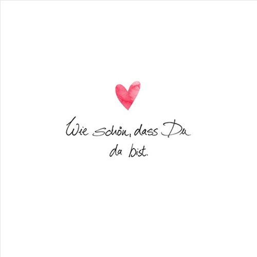 20 Servietten Sei mein Gast - Wie schön, dass Du da bist 33x33cm