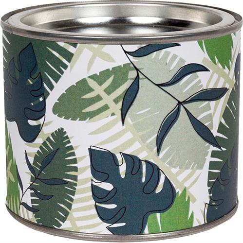 Dosenkerze mit Duft Oriental Spirit - Tropical Leaves - Tropische Blätter Ø10cm, Höhe 8,1cm