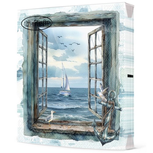 20 Servietten Sea View - Fenster zum Meer 33x33cm