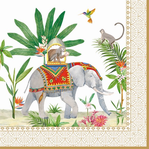 20 Servietten Marajah - Tierische Reise durch Asien 33x33cm