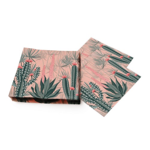 20 Servietten Cacti Dunes - Kakteen aus der Natur 33x33cm
