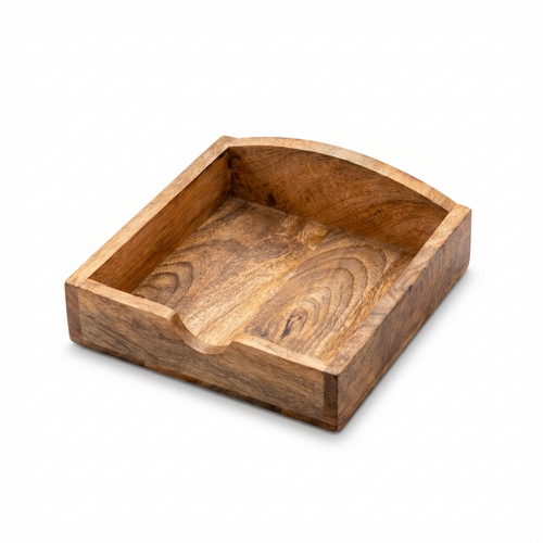 Serviettenhalter Wooden rustical - Holz rustikal für 25cm Cocktailservietten aus Holz, 15x6,5cm