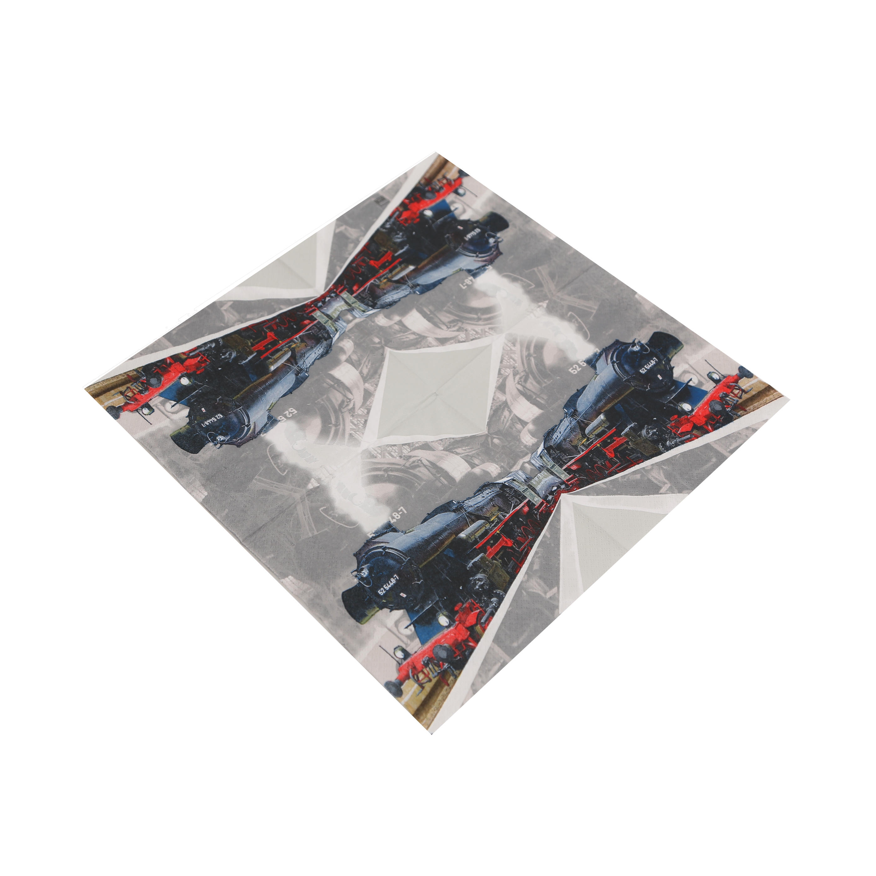 Motivservietten Zug Lok 33x33cm