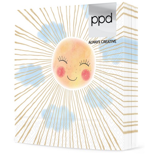 20 Servietten Sunshine - Sonnenschein 33x33cm