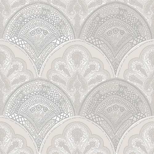 20 Servietten Mira cream - Indische Fächer creme 33x33cm