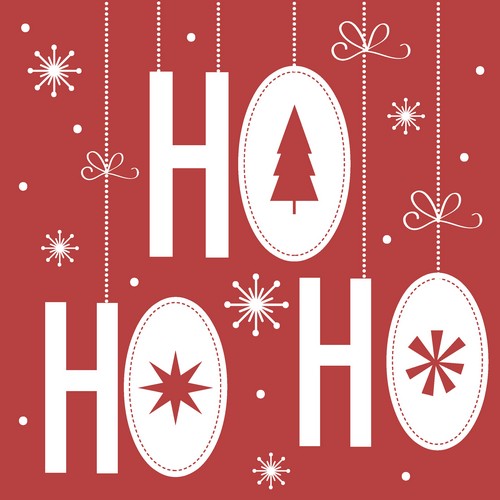 20 Servietten Xmas is coming - Bald ist Weihnachten 33x33cm