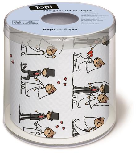 Toilettenpapier Rolle bedruckt Wedding Day - Hochzeitstag