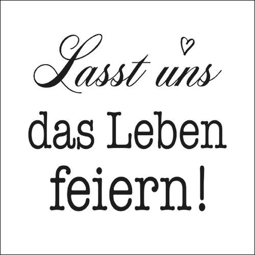 20 Servietten Lasst uns Feiern 33x33cm