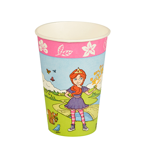10 Pappbecher Magic Experience Princess - Märchenland 0,2l, H9,7 x Ø7cm
