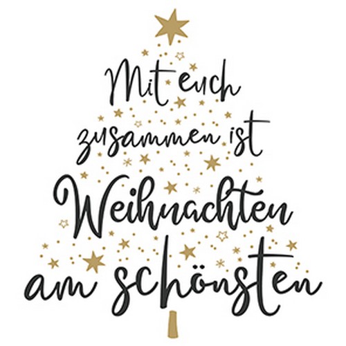 20 Servietten Mit Euch - Weihnachten am Schönsten 33x33cm