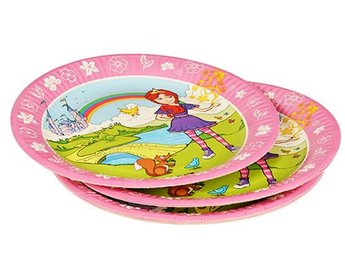 10 Pappteller rund Magic Experience Princess - Märchenland Ø23cm