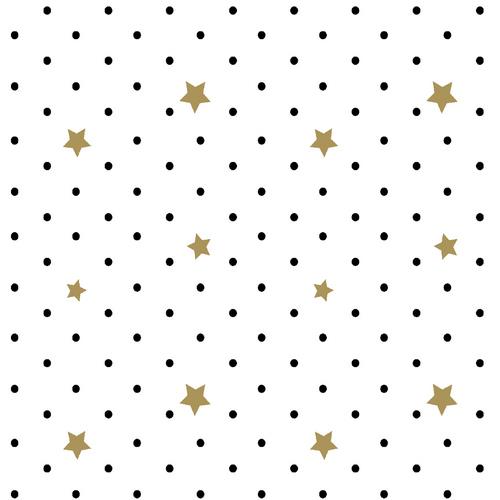 20 Servietten Black Stars 33x33cm