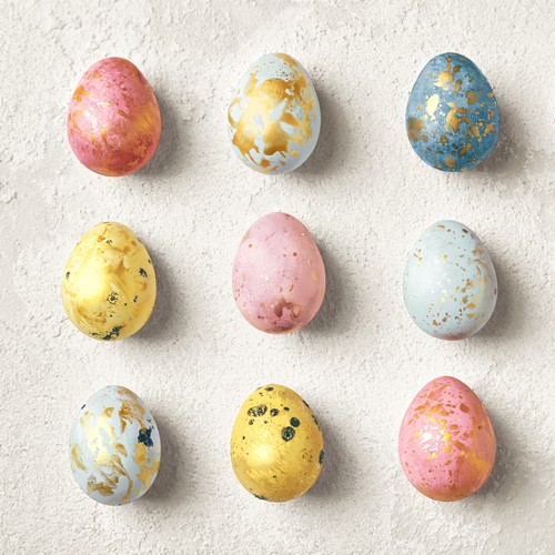 20 Servietten Dreamy Eggs - Marmorierte Eier 33x33cm