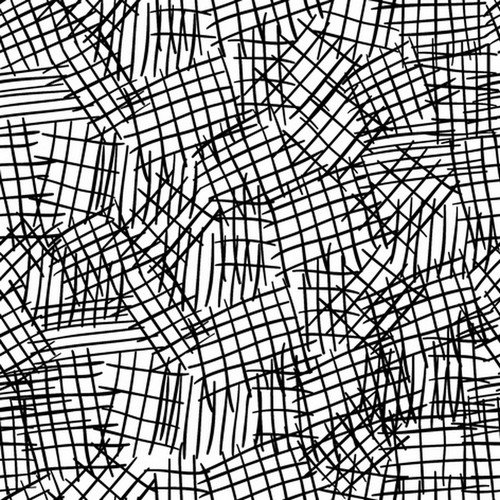 20 Servietten Cuadricula Festiva White black/white - Gittermuster schwarz auf weiß 33x33cm