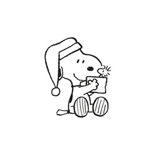 20 Servietten X-mas Surprise - Snoopy mit Weihnachtsgeschenk 33x33cm