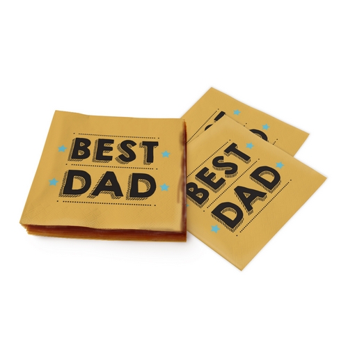 20 Servietten Best dad - Bester Dad 33x33cm