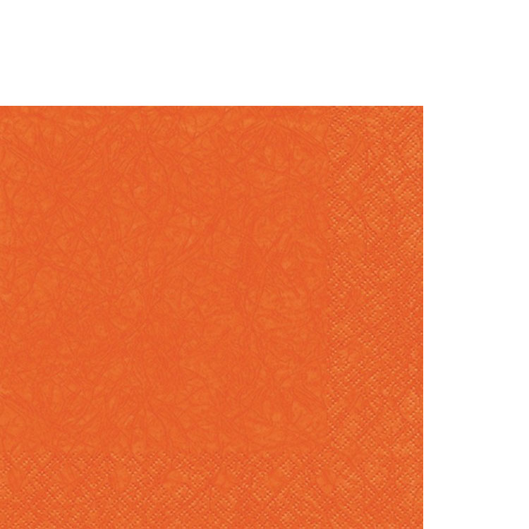 20 kleine Cocktailservietten Modern Colours orange 25x25cm
