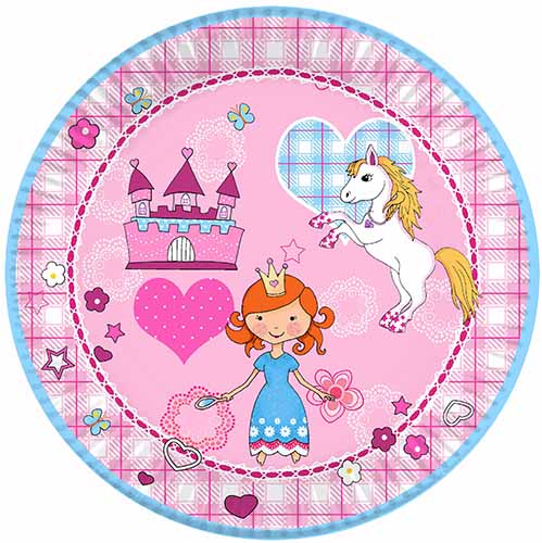 10 Pappteller rund Princess Dream - Im Leben einer Prinzessin Ø23cm
