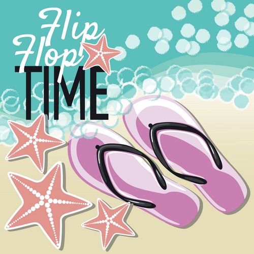 20 Servietten Flip Flop - Flip Flops am Strand 33x33cm