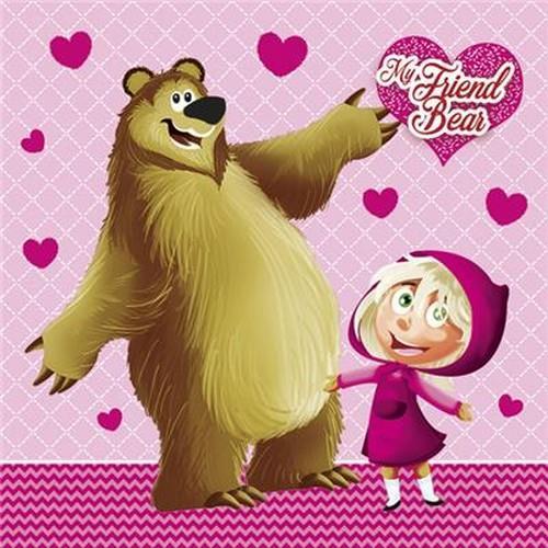RP 20 Servietten My Friend Bear - Mein bester Freund 33x33cm