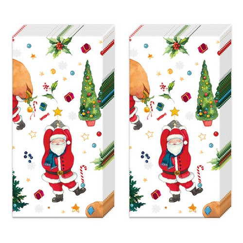 2x 10 Taschentücher Santas Look - Alles rund um Santa