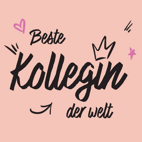 20 Servietten Beste Kollegin - Kollegin, die Beste 33x33cm