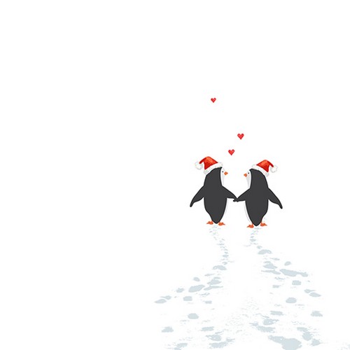20 Servietten Pingie Walk - Wanderung von Pinguine 33x33cm