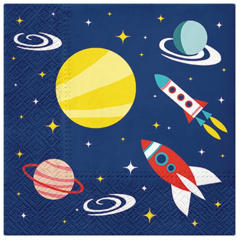 20 Servietten Space - In der Galaxie 33x33cm