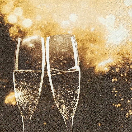 20 Servietten Cheers - Anstoßen auf eine schöne Zeit 33x33cm